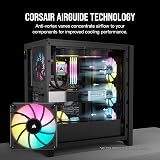 Corsair iCUE AF140 RGB ELITE 140mm PWM Fan 89 CFM 1700 RPM AirGuide Black view 5
