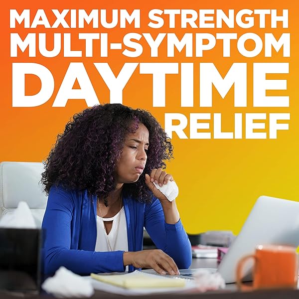 AMAZON BASIC CARE VAPOR ICE DAYTIME AND NIGHTTIME SEVERE COLD AND FLU, MULTI-SYMPTOM RELIEF FOR COUGH, SORE THROAT, NASAL CONGESTION, MAXIMUM STRENGTH COATED CAPLETS, COMBO PACK, 24 COUNT