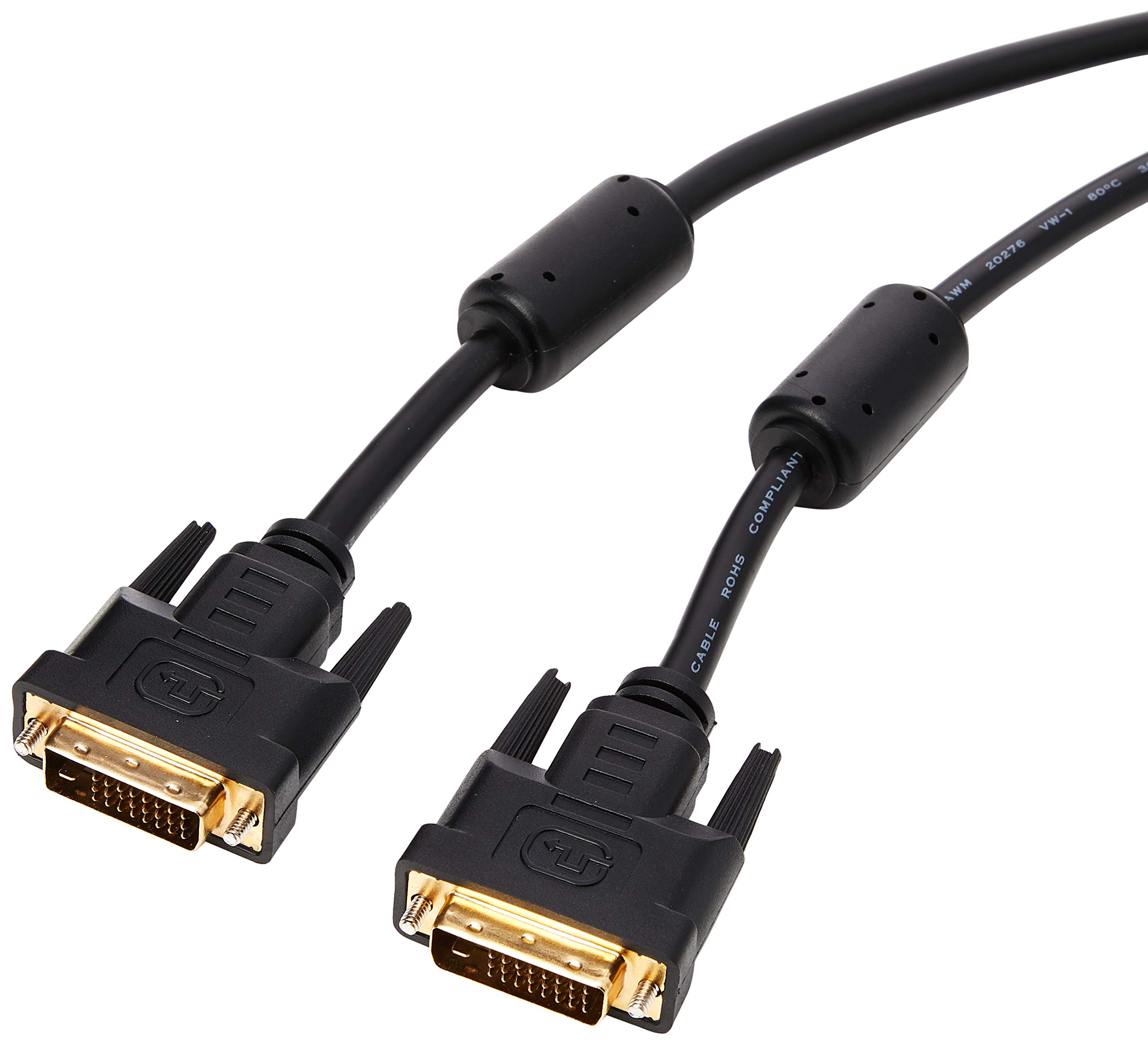 Pro Signal PSG90588 DVI-D Dual Link Male to Male Lead, 2m, Black