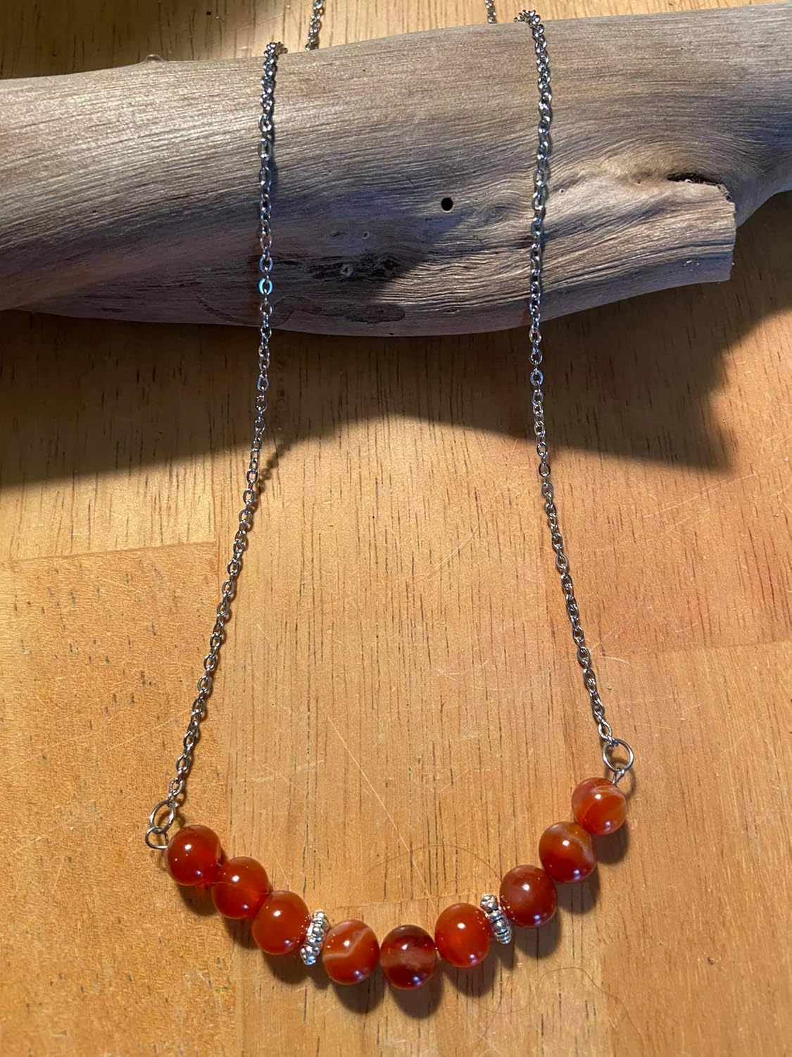 Beautfiful Red Jasper Necklace Handmade