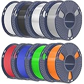 SUNLU TPU Filament 1.75mm(250g*8,8 Packs,95a TPU) | 3D Printer Filament,High Speed 95A TPU Filament,Flexible 3D Filament for Fast Printing,Dimensional Accuracy +/- 0.03mm