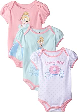 Amazon Com Disney Para Bebe Nina Body De Cenicienta Paquete De 3 Rosado Ropa Zapatos Y Joyeria