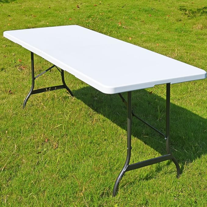 Casaria Mesa de Camping Picnic Eventos Plegable Blanco para Todo Tipo