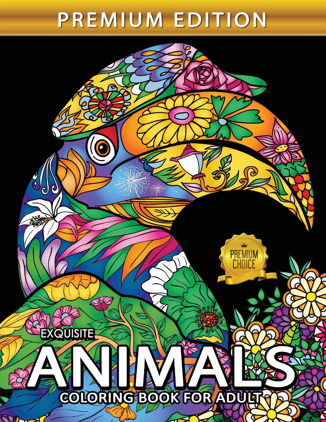 Download Amazon Com Exquisite Animals Adults Coloring Book Stress Relieving Unique Design 9781793108890 Rocket Publishing Books