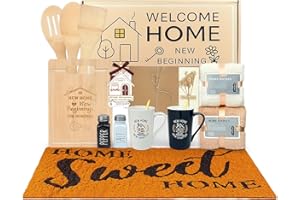 Housewarming Gifts, 13 Pieces Closing Gifts for Couples Friends Women Men Home Buyers House Warming Basket for New Houses