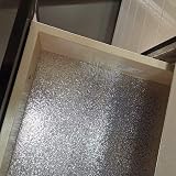 TOTIO Silver Self-Adhesive Wallpaper 16x354inch Waterproof Vinyl Sticker view 5