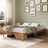 Novilla 12 Inch Wooden Queen Bed Frame, Classic