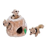 Outward Hound Hide A Squirrel Plush Dog Toy