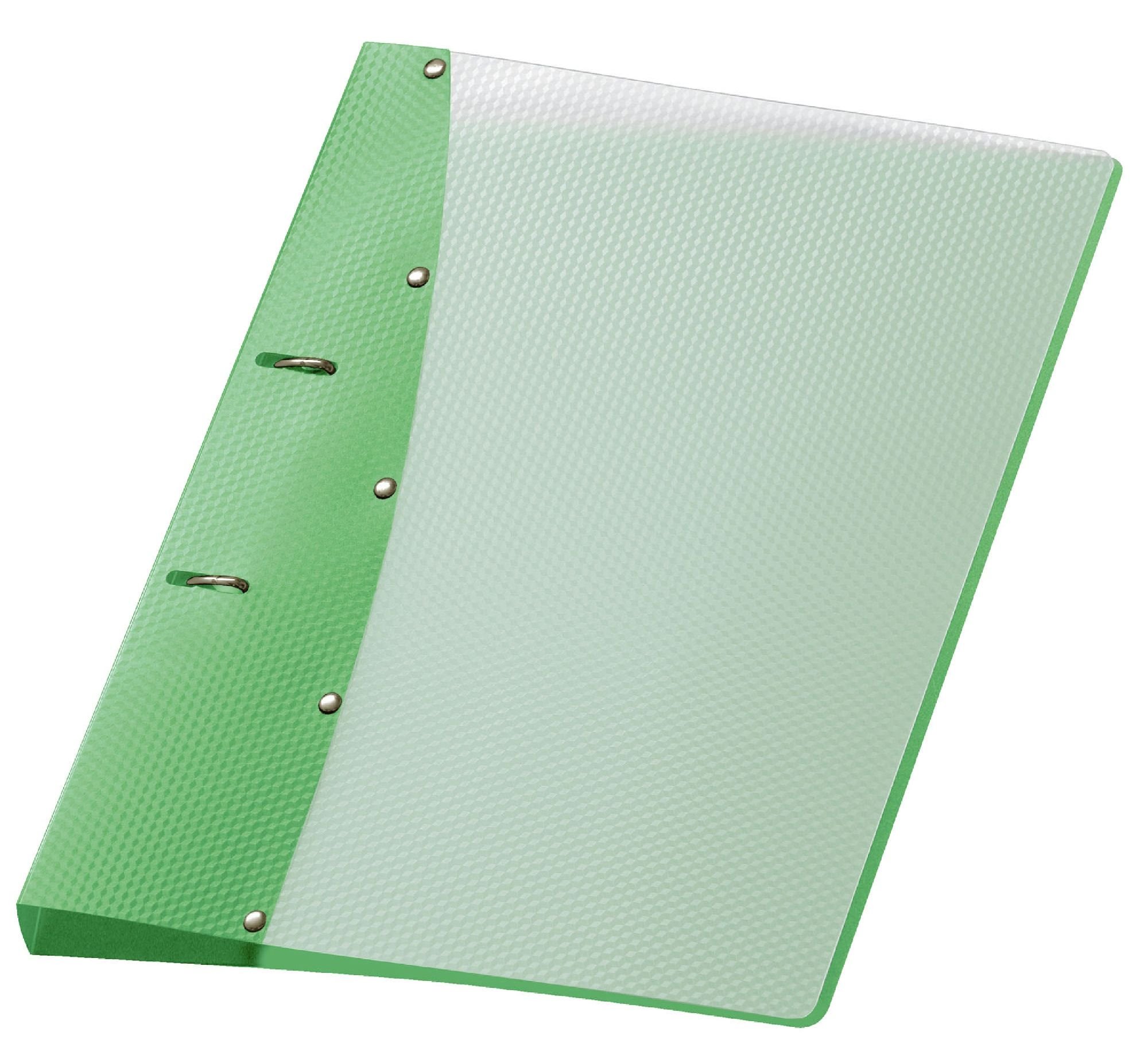 Veloflex 1141450 Diamond Ring Binder DIN 210 x 297 mm, Combi Mechanism Ring Binder A4 Light Green