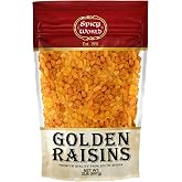 Spicy World Golden Raisins 2 LB Bulk Bag - Sweet &amp; Seedless Sultanas from South Africa | | Perfectly Dried for Natural Sweetness | Ideal Dried Fruit Snack | For Baking &amp; More | No Added Sugar
