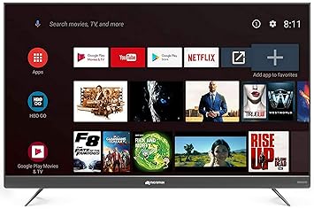 Micromax 139.7 cm (55 inches) 4K UHD LED Certified Android TV L55TA7000UHD  (Matte Grey)