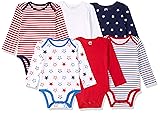 Amazon Essentials Baby 6-Pack Long-Sleeve