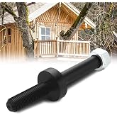 Shimeyao Treehouse Perch Hardware 1.25" x 6" Treehouse Attachment Bolt, Heavy Duty 4140 Heat Treated Steel Tab Bolt with 1" Collar and Hex Nut, Black Powder Coated for Treehouses, Platform, Tree Swing