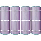 Hurricane Filters 4 Pack HF8410-01 Platinum Purple Pool Filter Cartridge - Replacement for PJANCS100, Unicel C-8410, Filbur FC-0821, Jandy Industries CS 100