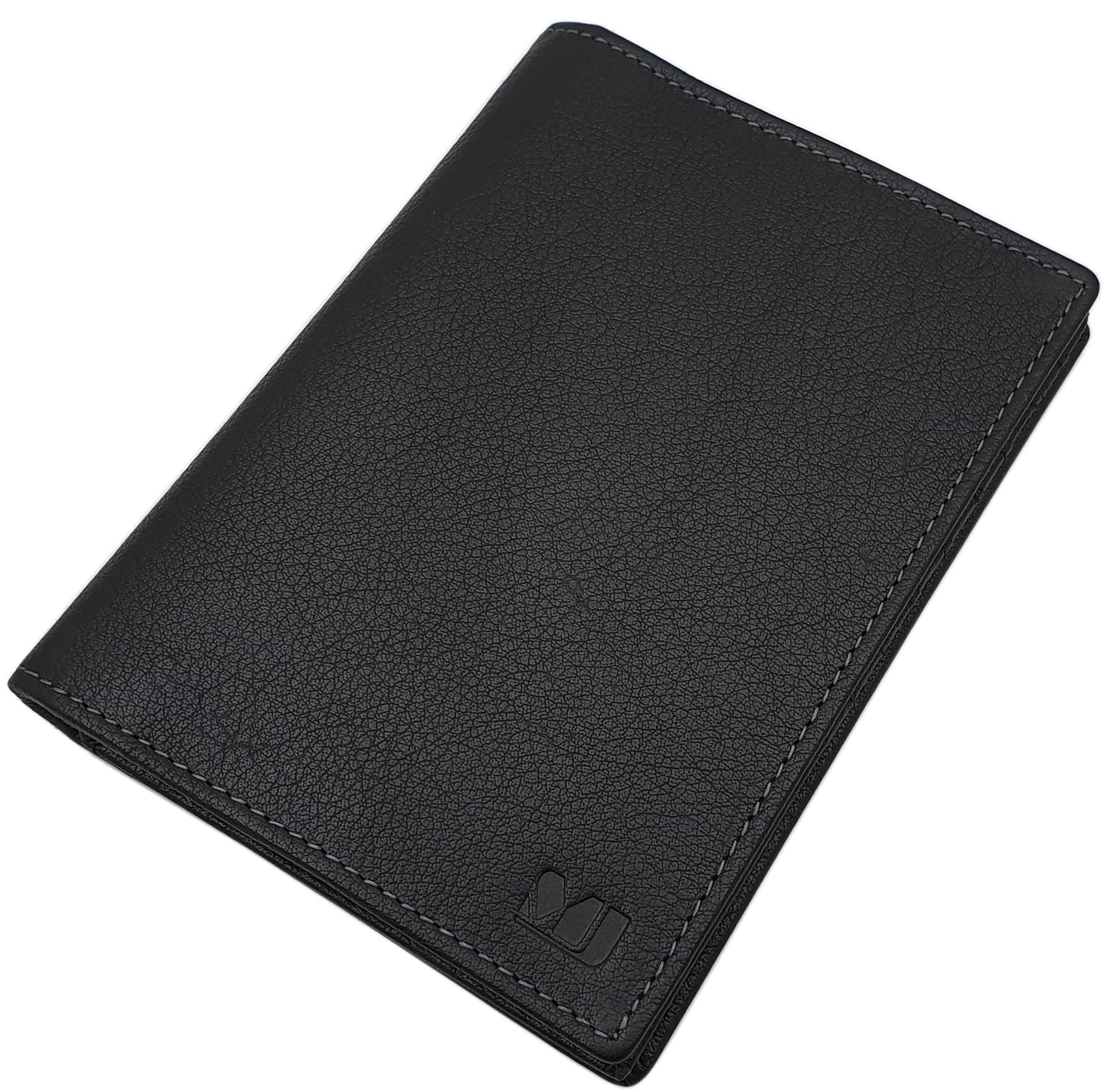 myledershop MJ-Design-Germany Large Buffalo Leather Wallet 11.5x2x15.5cm in Black (Black)