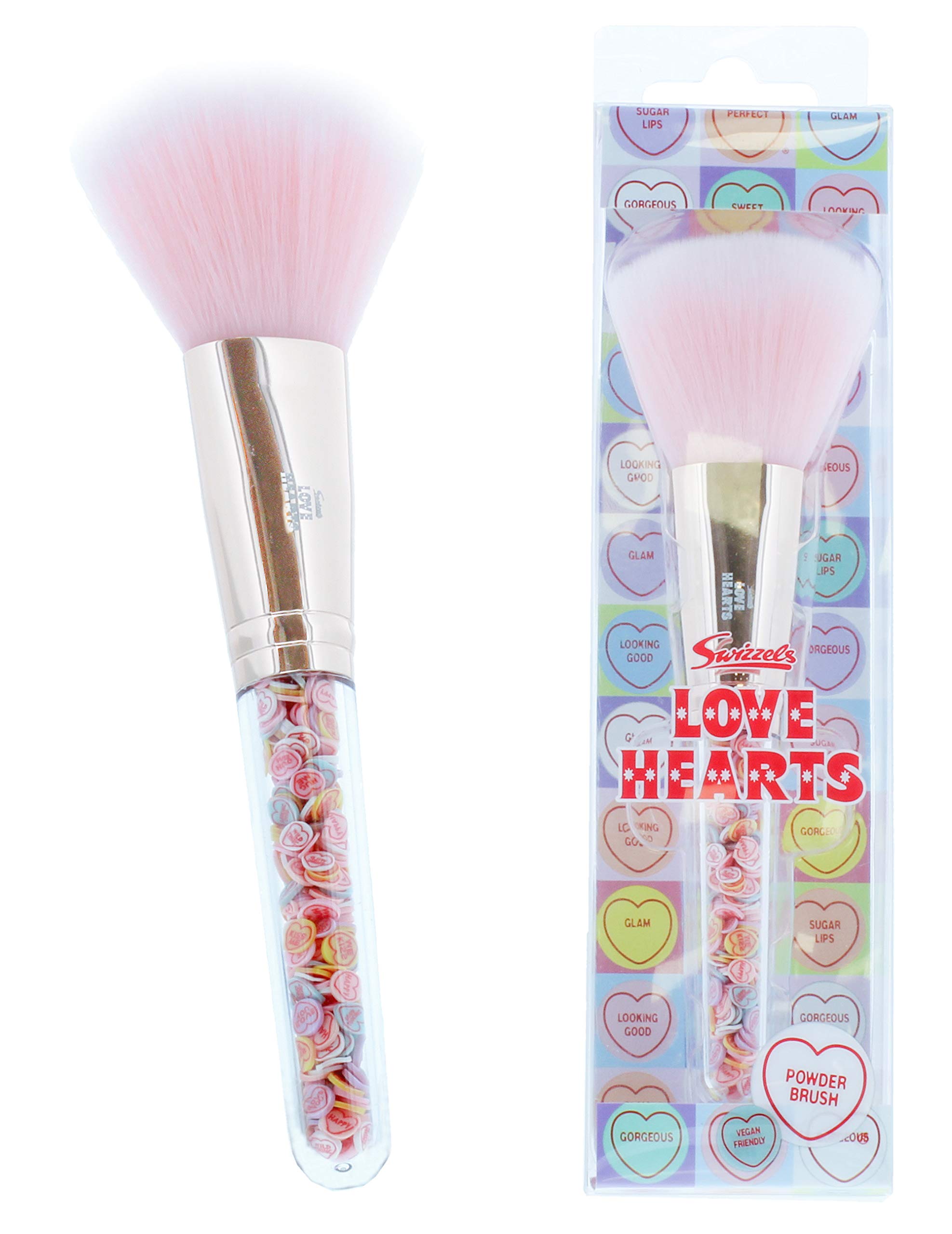 Vegan Friendly, Love Hearts Filled Powder Brush