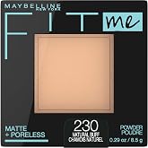 Maybelline Fit Me Matte + Poreless Pressed Face Powder Makeup &amp; Setting Powder, Natural Buff, 1 Count