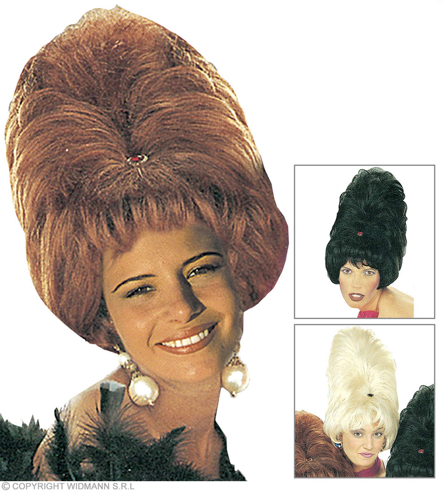 Skyscraper (Black/Brown/Blonde) Wig for Hair Accessory Fancy Dress