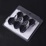 CyeeLife 6 Packs Integrated Dart Flights and Shafts One Piece Accessory Black view 5