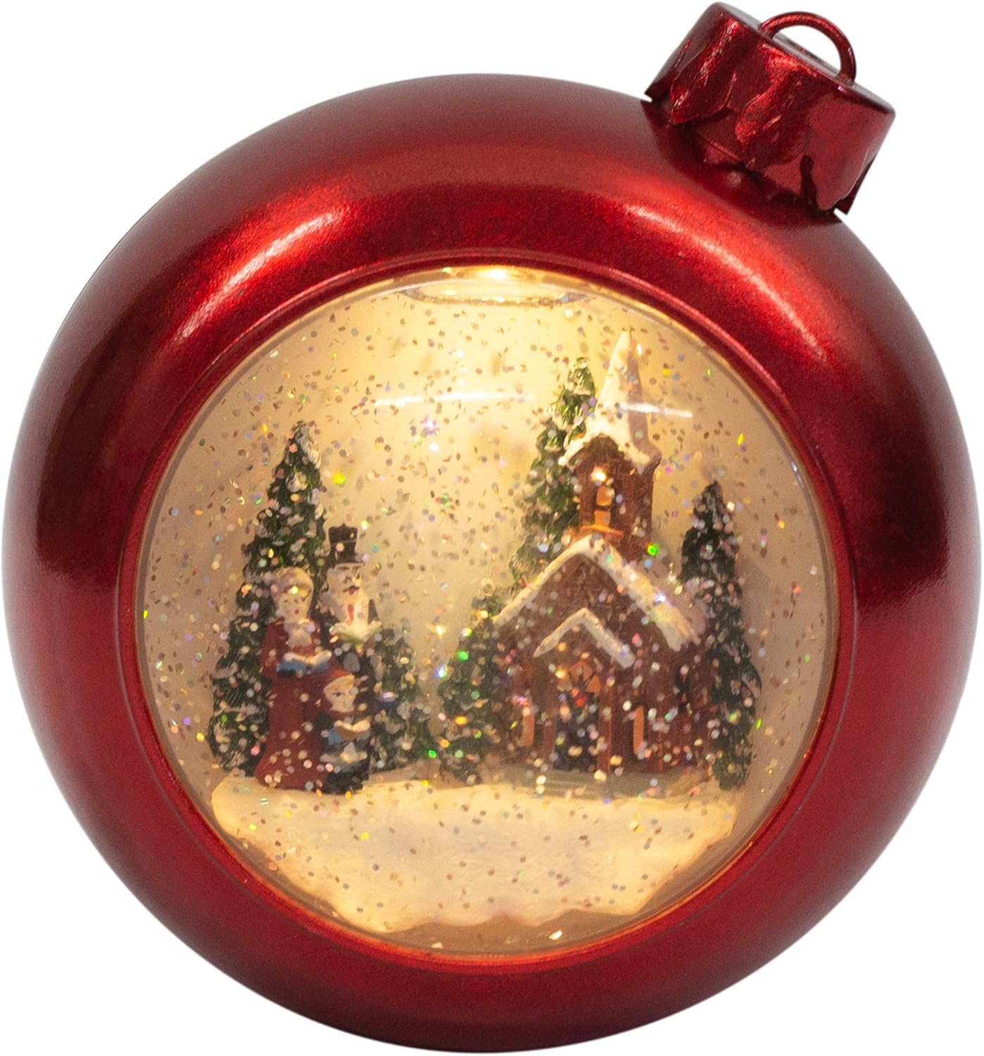 Snow Globes - Christmas by Roman Inc., Confetti Lites Collection, 6.5