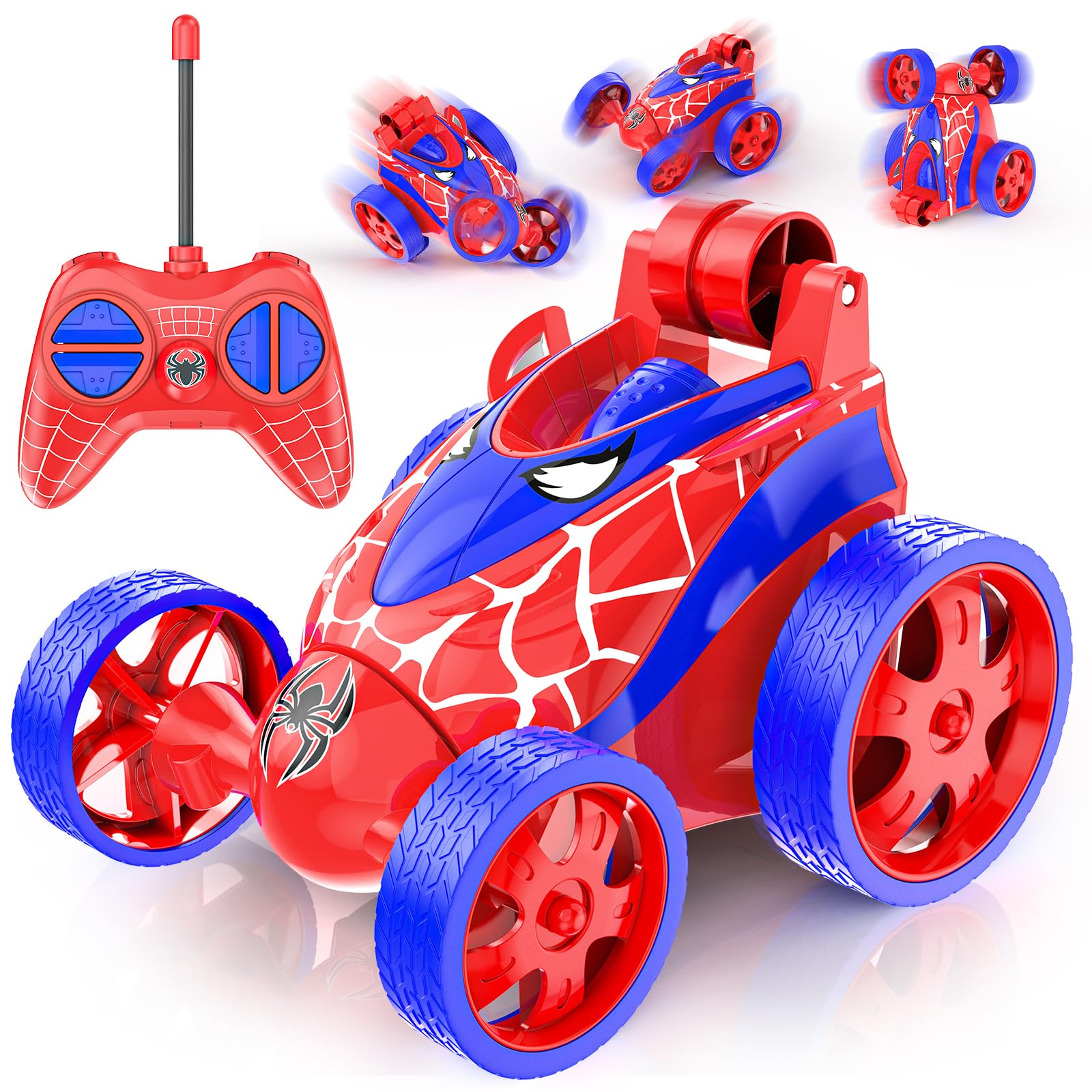 Buoeuik Spider Remote Control Car Toy, Mini RC Radio Stunt Car Toy for Kids Age 3 4 5 6 7 Years Old Toddlers Boys Girls Birthday Gifts/Present Stocking Filler Cool Children Stuff — image 1