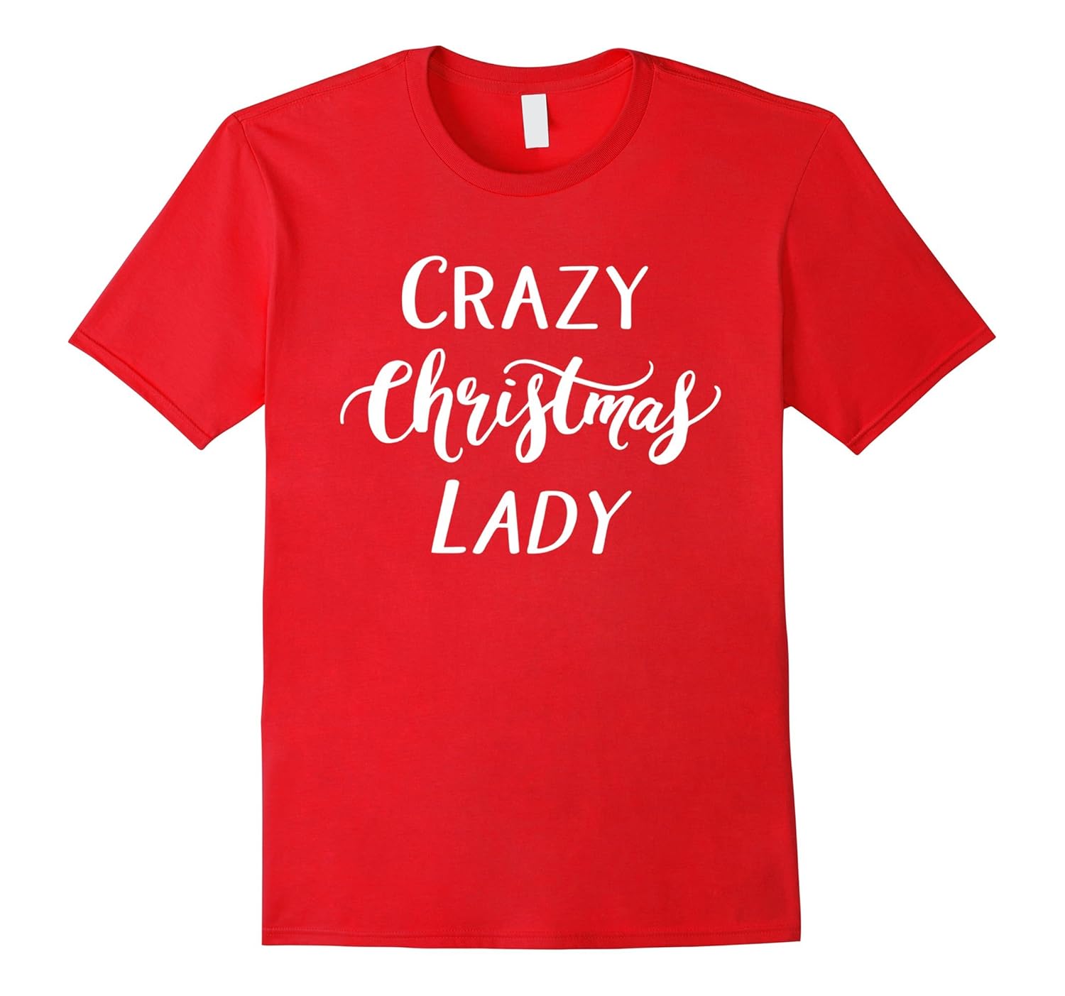 Crazy Christmas Lady T Shirt Funny Party Shopping-ANZ