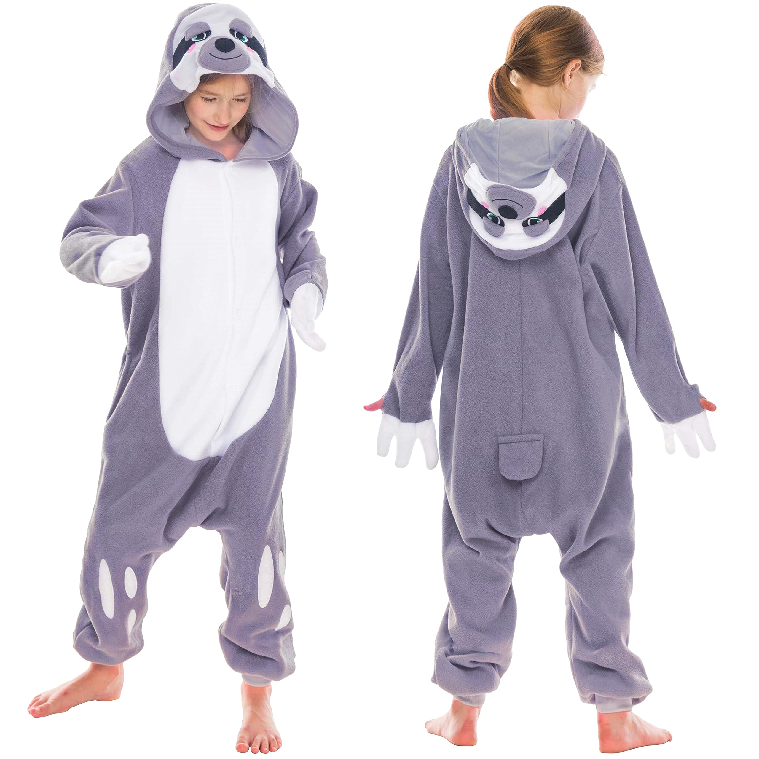 Spooktacular Creations Unisex Child jumpsuit Plush jumpsuit Sloth Animal Costume (10-12 yr) โ image 1