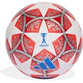 adidas Unisex-Adult UCL League, White/Scarlet, 4