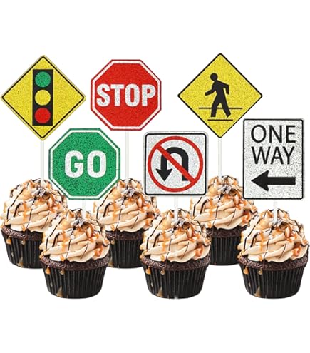 JPS Topper 12 Pezzi 12 Decorazioni Commestibili Per Torte A Tema Rock