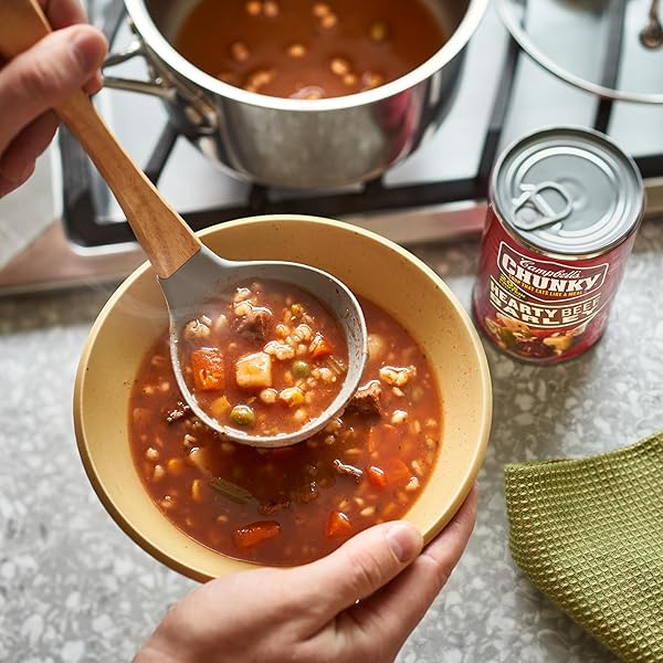 CAMPBELL’S CHUNKY SOUP, HEARTY BEEF AND BARLEY SOUP, 18.8 OZ CAN