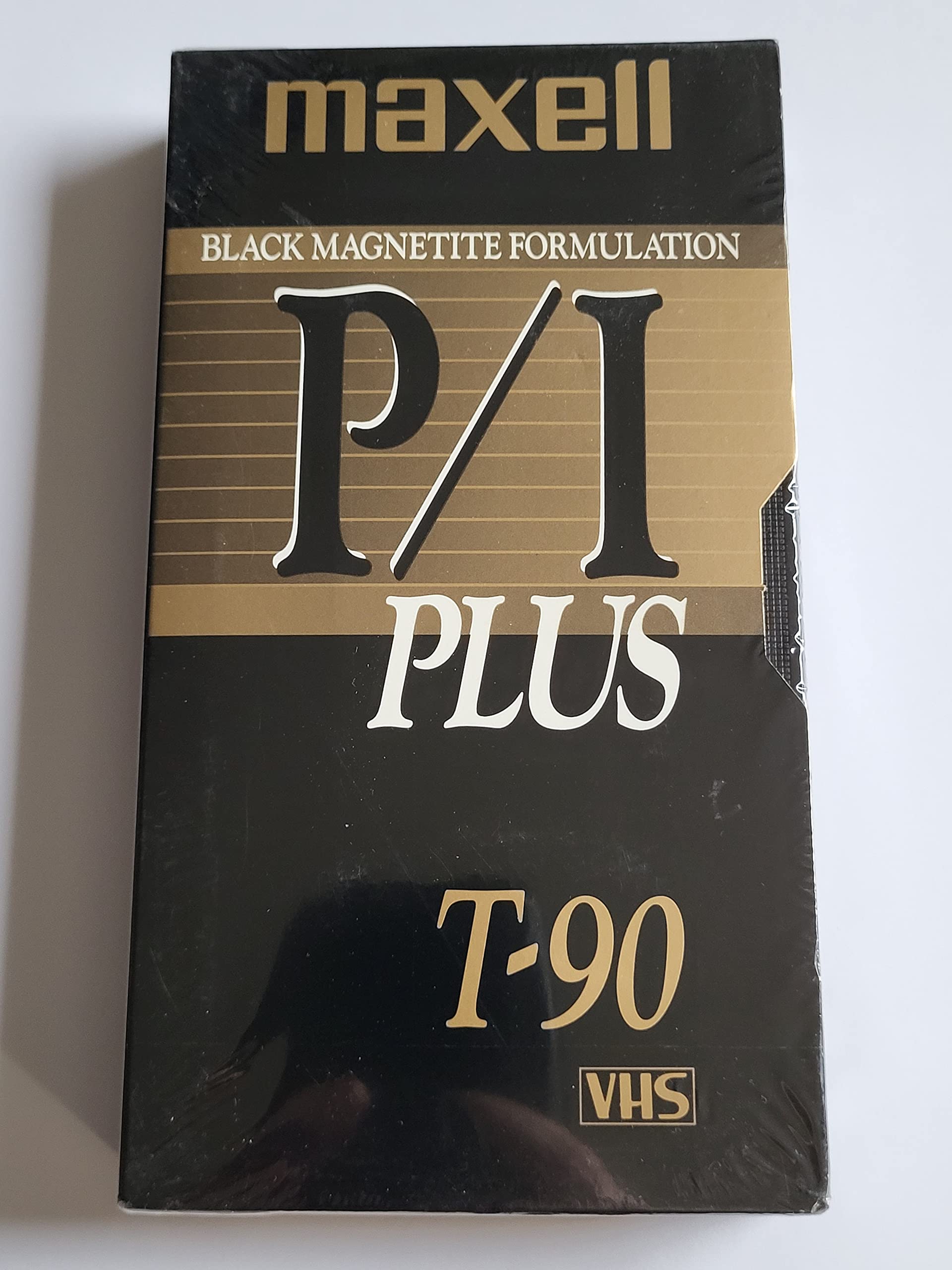 Maxell P/I PLUS T-120 VHS Black Magnetite Time Lapse Recording