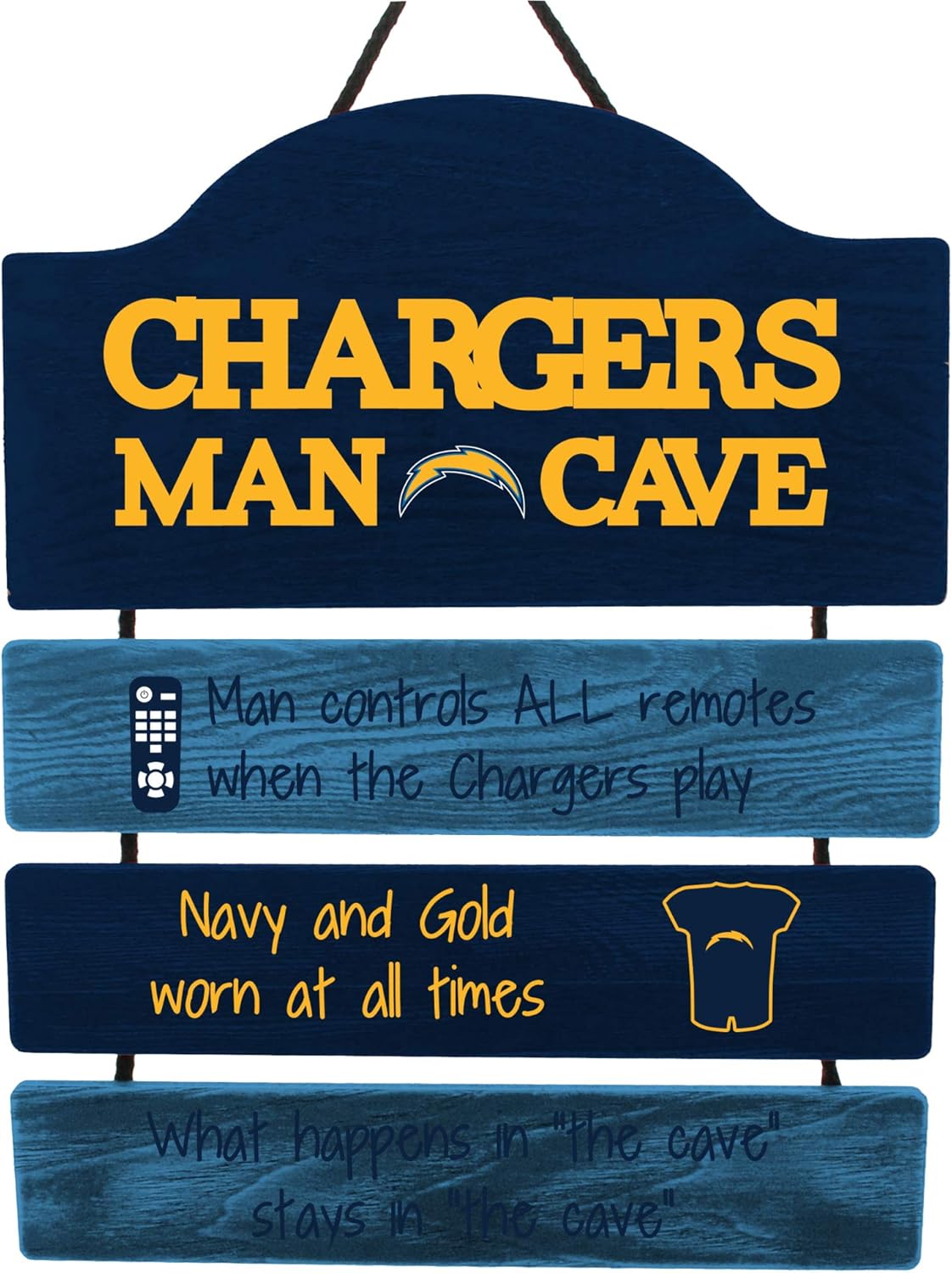 FOCO NFL Mancave Team Logo Man Cave Hanging Wall Sign