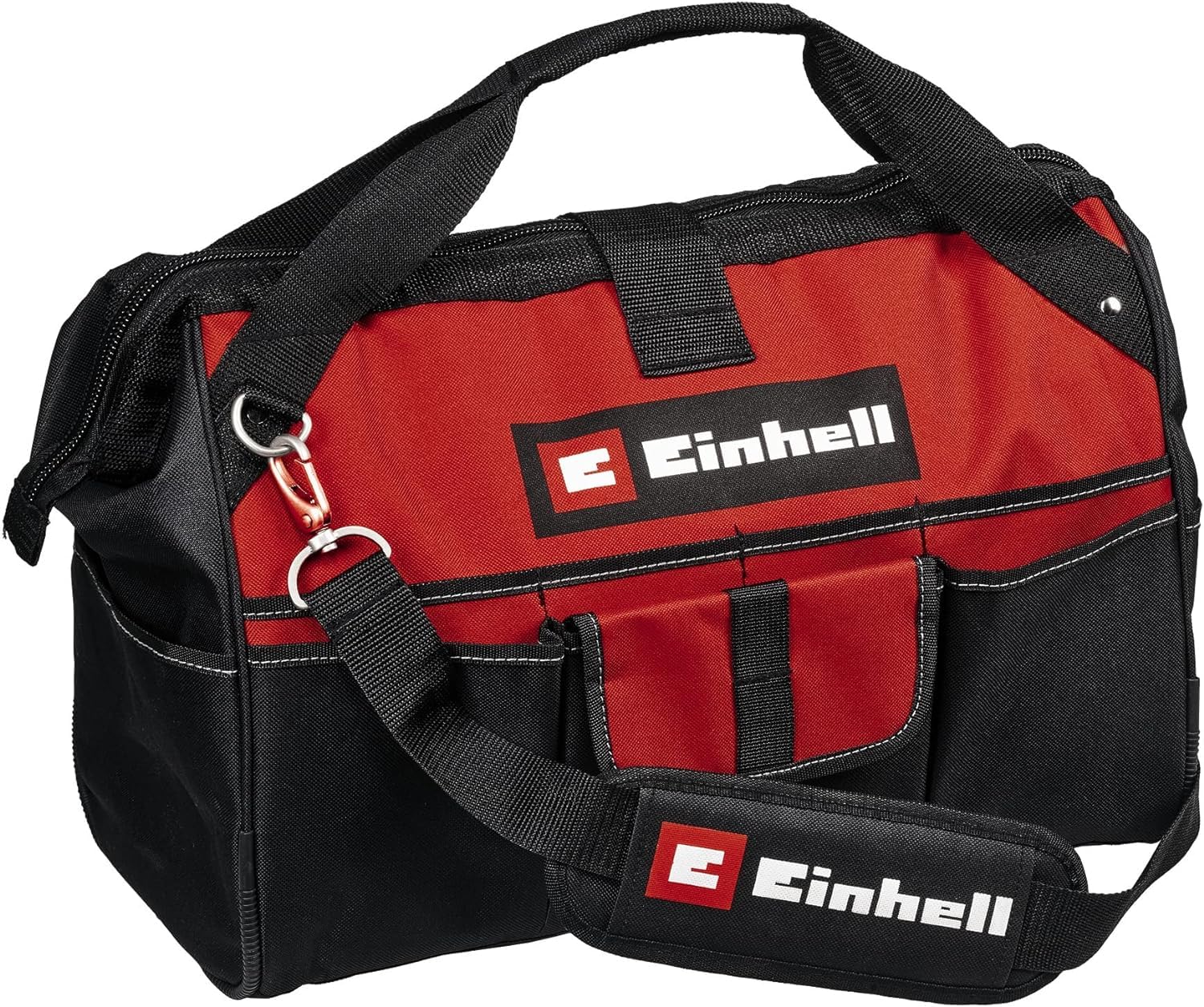 Einhell Tool Bag, Carry Case For Tools & Accessories, Durable With Reinforced Base, Carrying Strap, Carrying Handle, Various Pockets And Compartments - Power Tool Storage