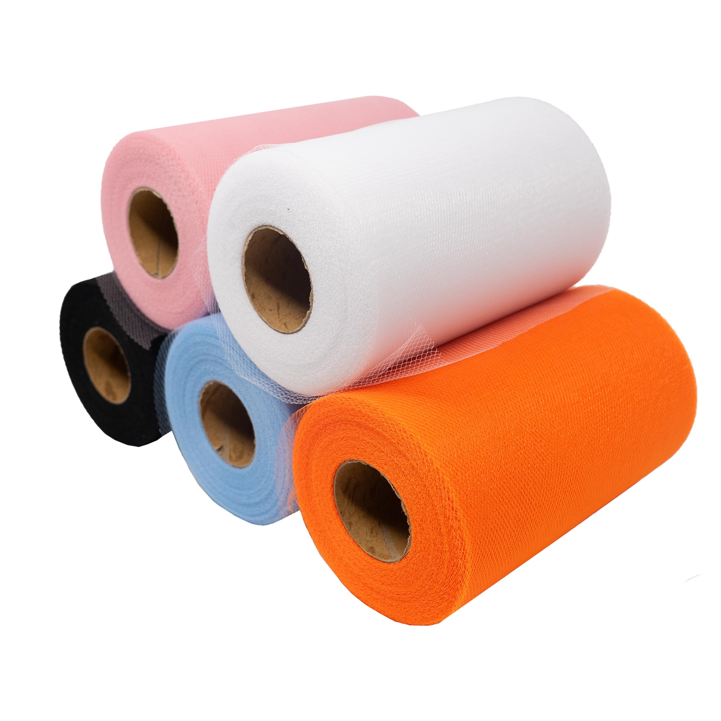 Singer White Tulle Fabric Rolls 6 Inch by 100 Yards (300 ft)