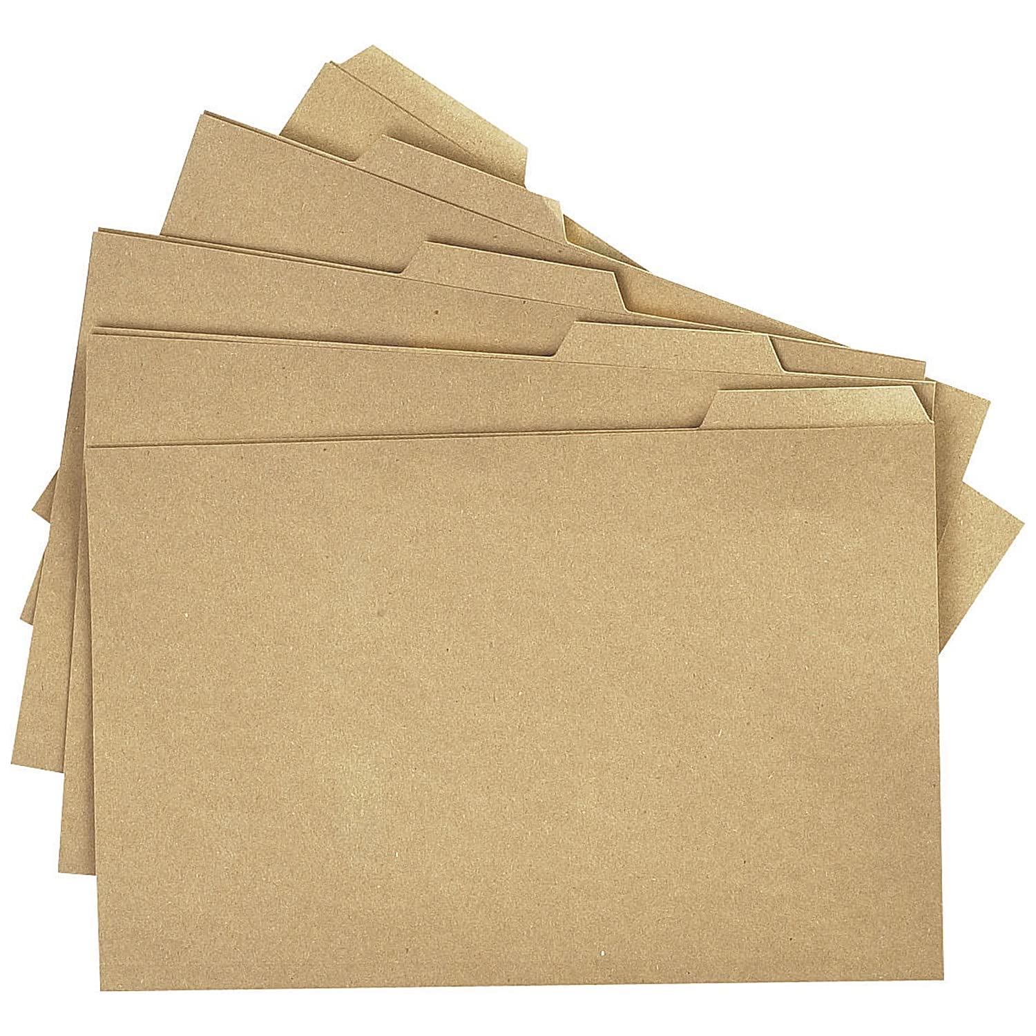 Q-Connect Kraft Tabbed Folder 170gsm 356x240mm Buff (Pack of 100),Brown