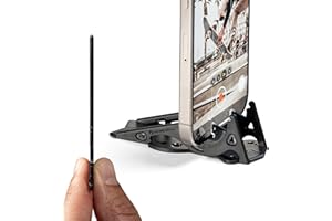 GEOMETRICAL Pocket Tripod PROv2 - Card-Size Stand, for iPhone, Matte Black Universal Kit