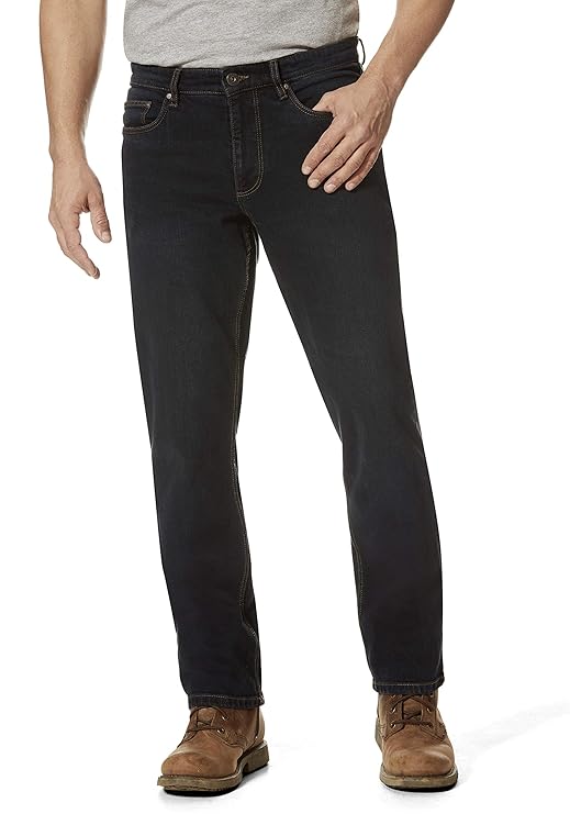 Hero Phoenix/Denver Big Straight Cut Herren Stretch Jeans Hose - Blueblack WASH
