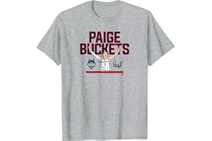 BreakingT UConn Basketball: Paige Bueckers Buckets NIL UConn Licensed T-Shirt, Small, Grey