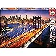 Educa - Manhattan at Sunset - 3000 Piece Jigsaw Puzzle - Puzzle Glue Included - Completed Image Measures 47.25" x 33.5" - Ages 14+ (18508)