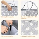 BOENFU Baby Diaper Caddy Nappy Organiser Nursery Storage 10 Pockets Detachable view 4