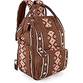Montana West Wrangler Callie Diaper Bag Backpack with Stroller Straps Multifunction Baby Travel Bag WG2204-9110CM
