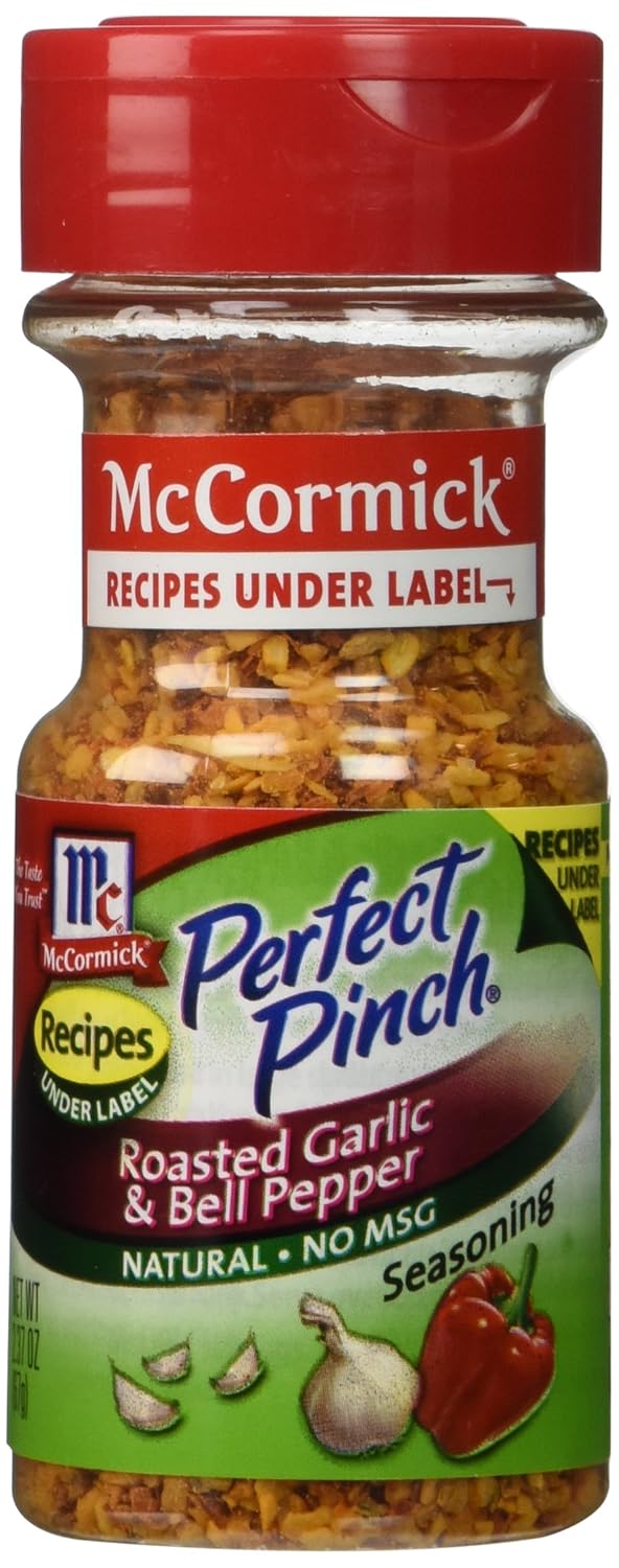 McCormick Perfect Pinch roasted garlic & bell pepper seasoning, 2.37-oz, plastic shaker