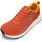 WJA Men's Wide Toe Box Shoes Cushioned Road Running Shoes Non Slip Mens Walking Sneakers for Wide Feet Comfortable Athletic Gym Workout Shoes