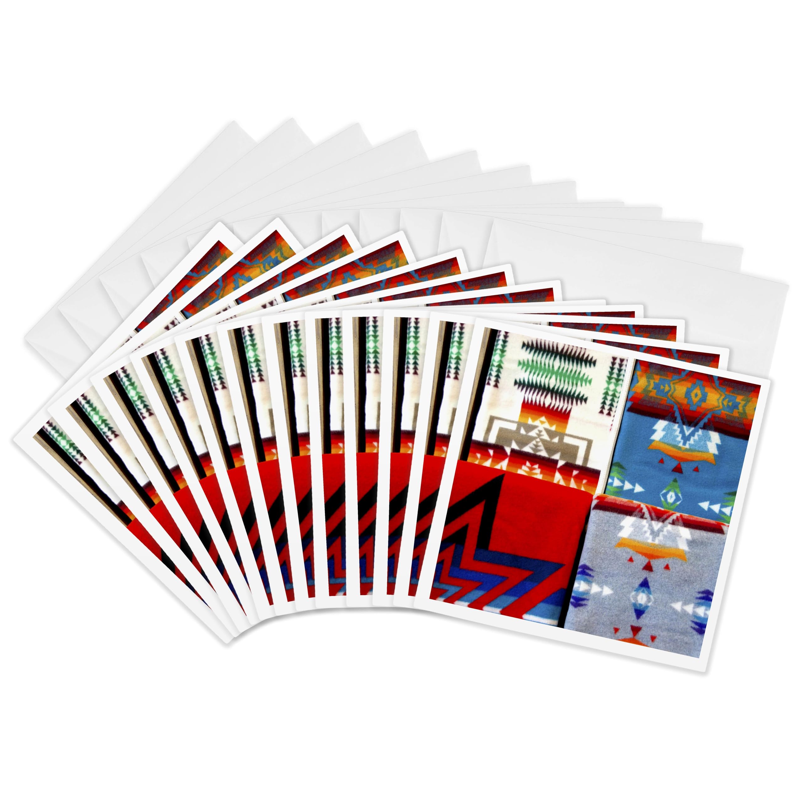 3dRose gc_94309_2 6 x 6-Inch "Sd, Prairie Edge Trading Co, Native American - Us42 Cmi0129 - Cindy Miller Hopkins" Greeting Card (Set of 12)