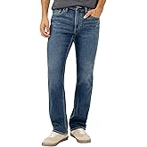 Silver Jeans Co. Men's Jace Slim Fit Bootcut Jeans, Dark Wash, 32W x 32L