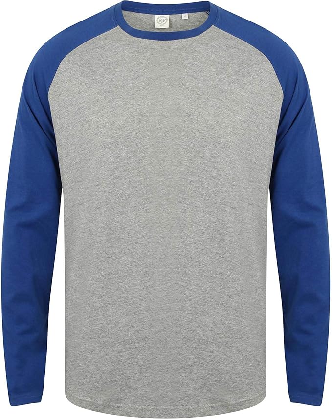 123t SF 271 Long Sleeve Baseball tShirt Blank Plain SF271 Amazon.co