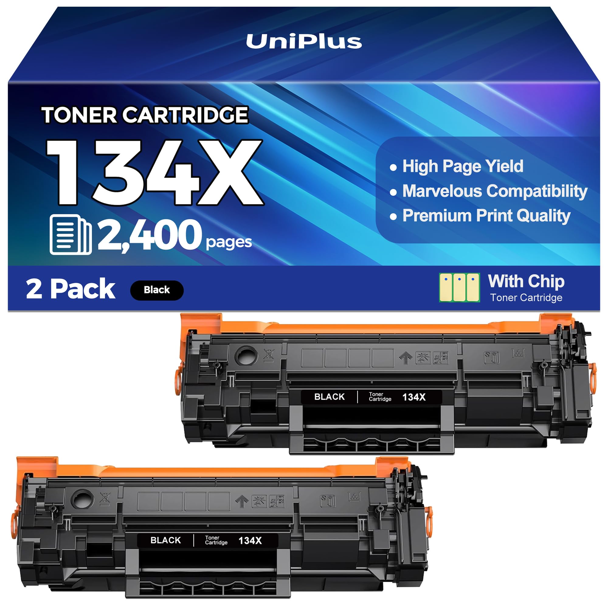 Photo 1 of 134X Black Toner Cartridge Set High Yield Use with HP LaserJet M209dw MFP M234sdw M234dw M234sdn Printer Compatible with HP 134A 134X W1340A W1340X Toner Cartridge with Chip
