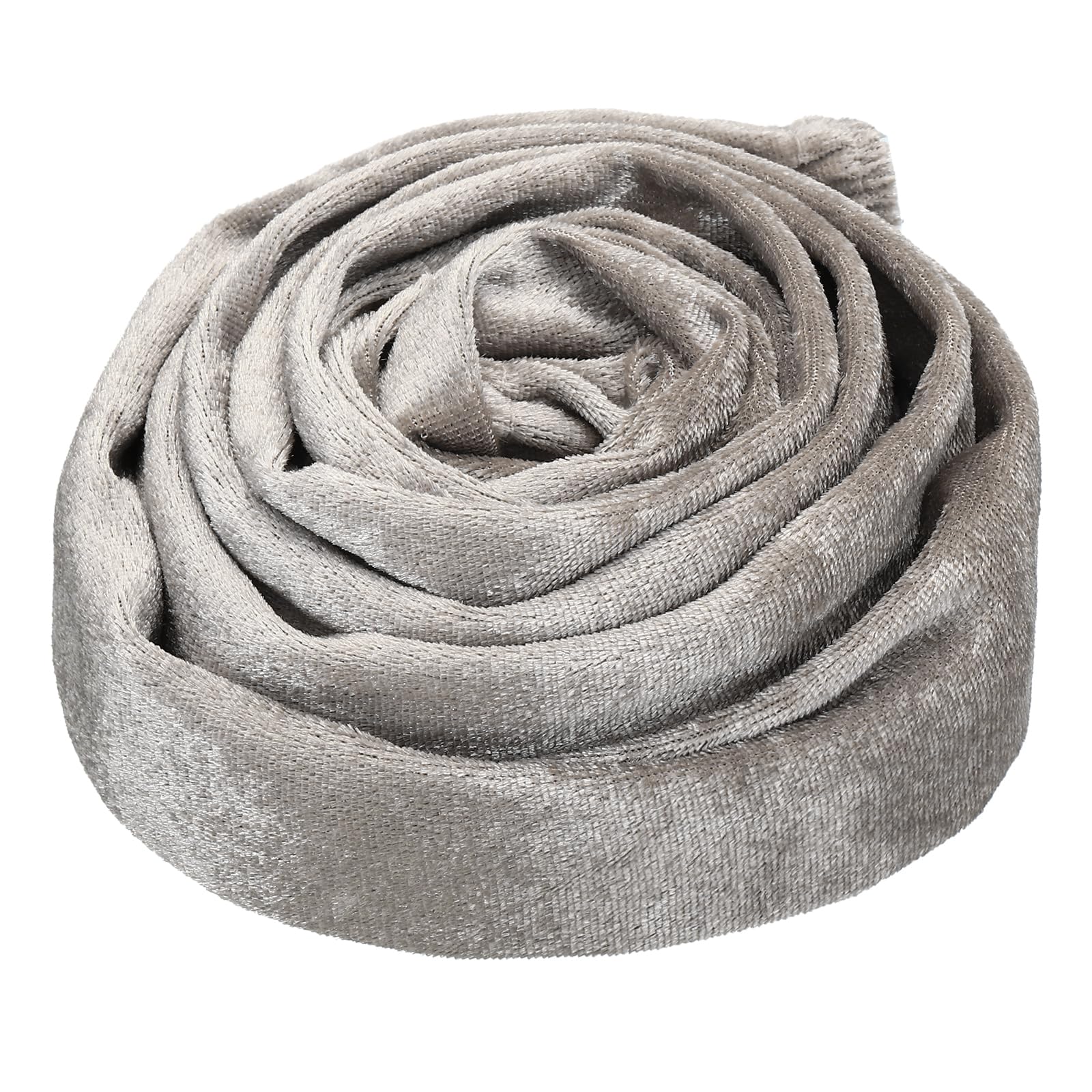 PATIKIL 1.97" x 6Ft Chandelier Chain Cord Cover, 1 Pcs Velvet Cloth Fabric Chain Sleeve for Chandelier, Wires Swing, Cable, Apricot