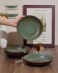 Pokini 16 Piece Double Bowl Dinnerware Sets with