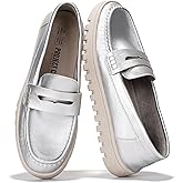 Project Cloud 100% Genuine Leather Loafers for Women – Memory Foam Insoles Slip On Shoes for Women – Lightweight Womens Shoes – Non Slip Womens Loafers (Filide1)